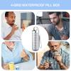 Pill Box 7 Days Metal Medicine Storage Medicine Container for Adults Seniors Travelers Daily Routine Home Office Gym Camping Holiday view 4
