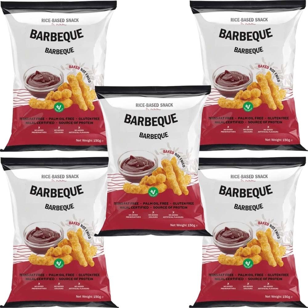 Assorted Savoury Snack Mix 150g BBQ, Cheddar Cheese & Sour Cream & Onion Flavours, Crispy Crunchy Mixed Snacks, Bold Sharing Pack (12 x Pack, BBQ)