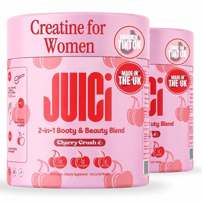 JUICi Creatine for Women with Collagen & BCAA, 30 Servings, Cherry, 2 Pack