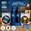 Topline Fathers Day Hamper for Dads - Best Dad Ever Photo Frame, Inflatable Trophy, Random Selected Water Bottle & Jumbo Badge, 300g Shortbread Biscuits. Gift Bag for Fathers Day Gift view 3