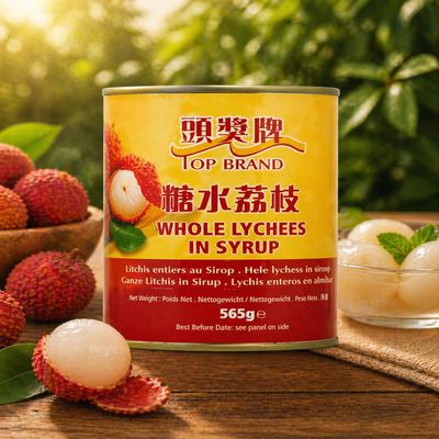 FAKHRI TOP Lychees in Syrup 565G Rich Flavor