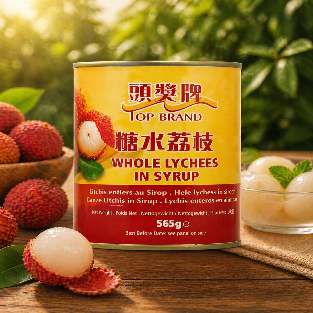 FAKHRI TOP Lychees in Syrup 565G Rich Flavor