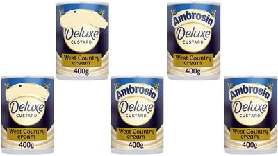 Custard 400g Pack of 5,Indulgent custard made with fresh West Country cream and vanilla No artificial colours or preservatives