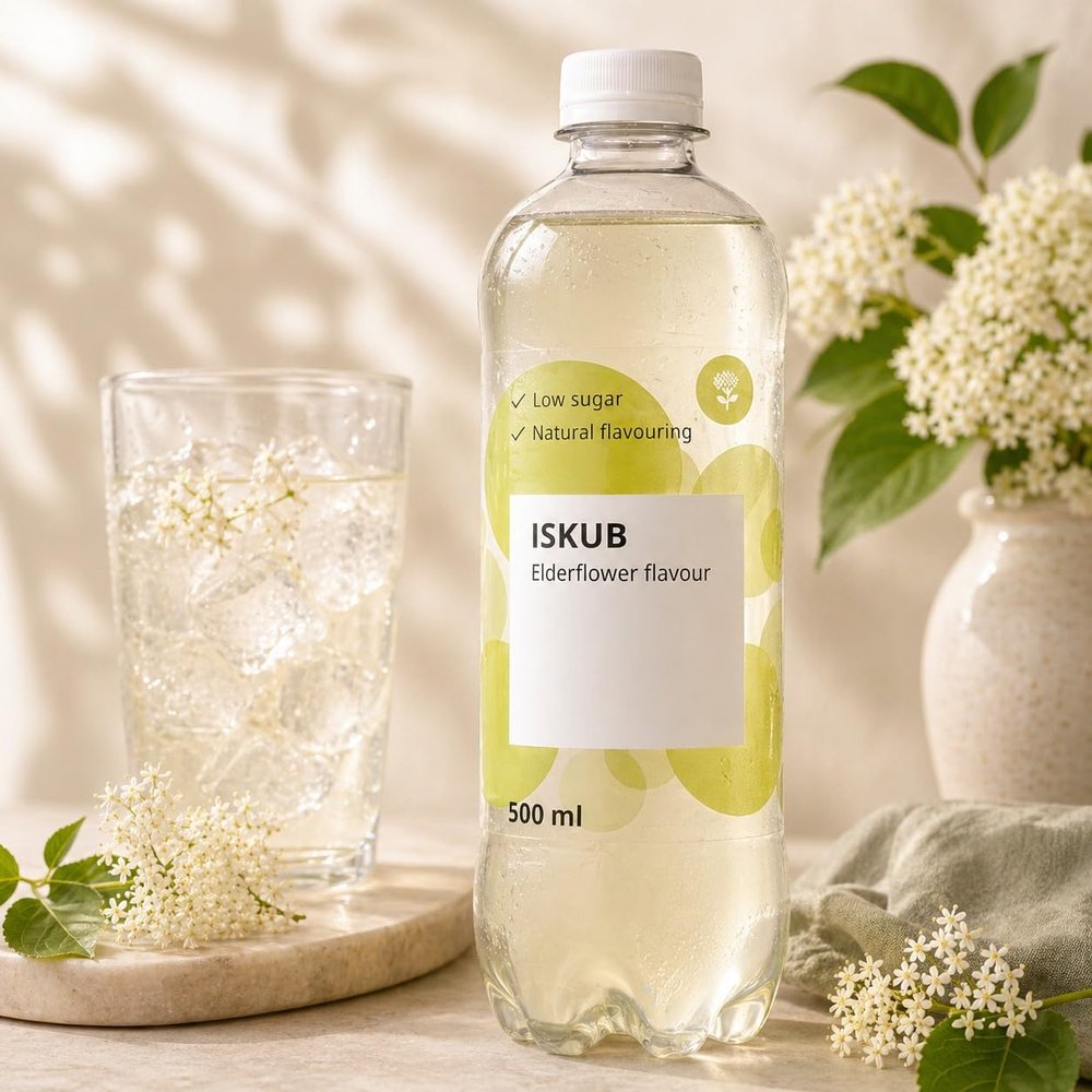 Fakhri Carbonated Soft Drink Elderflower Flavour 500ml Perfect Gifting Summers Refreshing Beverage
