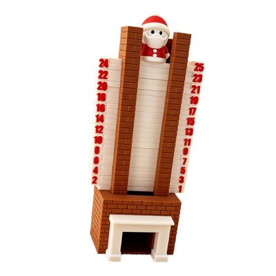 Elnwnnkc Holiday Count Down Decoration Elegant Christmas Chimney Toy with Gift Boxes for Family Celebration Kids Christmas Count Down Calendar