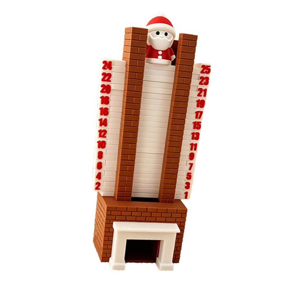 Elnwnnkc Holiday Count Down Decoration Elegant Christmas Chimney Toy with Gift Boxes for Family Celebration Kids Christmas Count Down Calendar