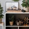 Elnwnnkc Nativity Scene Wood Festival Calendar Advent for Wall Mantels Tabletop Display Celebration Advent Home Decoration view 3