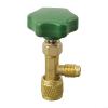 1/4 SAE Can Tap Valve Opener for R22 R134a R410A AC Gas, Metal Bottle Piercer with Neoprene Seal, Blue and Gold(Blue) view 3