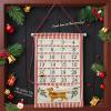 YPBEW 24 Day Wall Hanging Decoration Cloth Advent Calendar with Numbered Pockets for Kids Adult Fabric Advent Calendar view 3