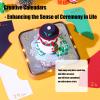 YPBEW LED Illuminated 2026 Snowman Paper Cut Calendar Winter Scene Home Decoration Rechargeable Snowman view 4