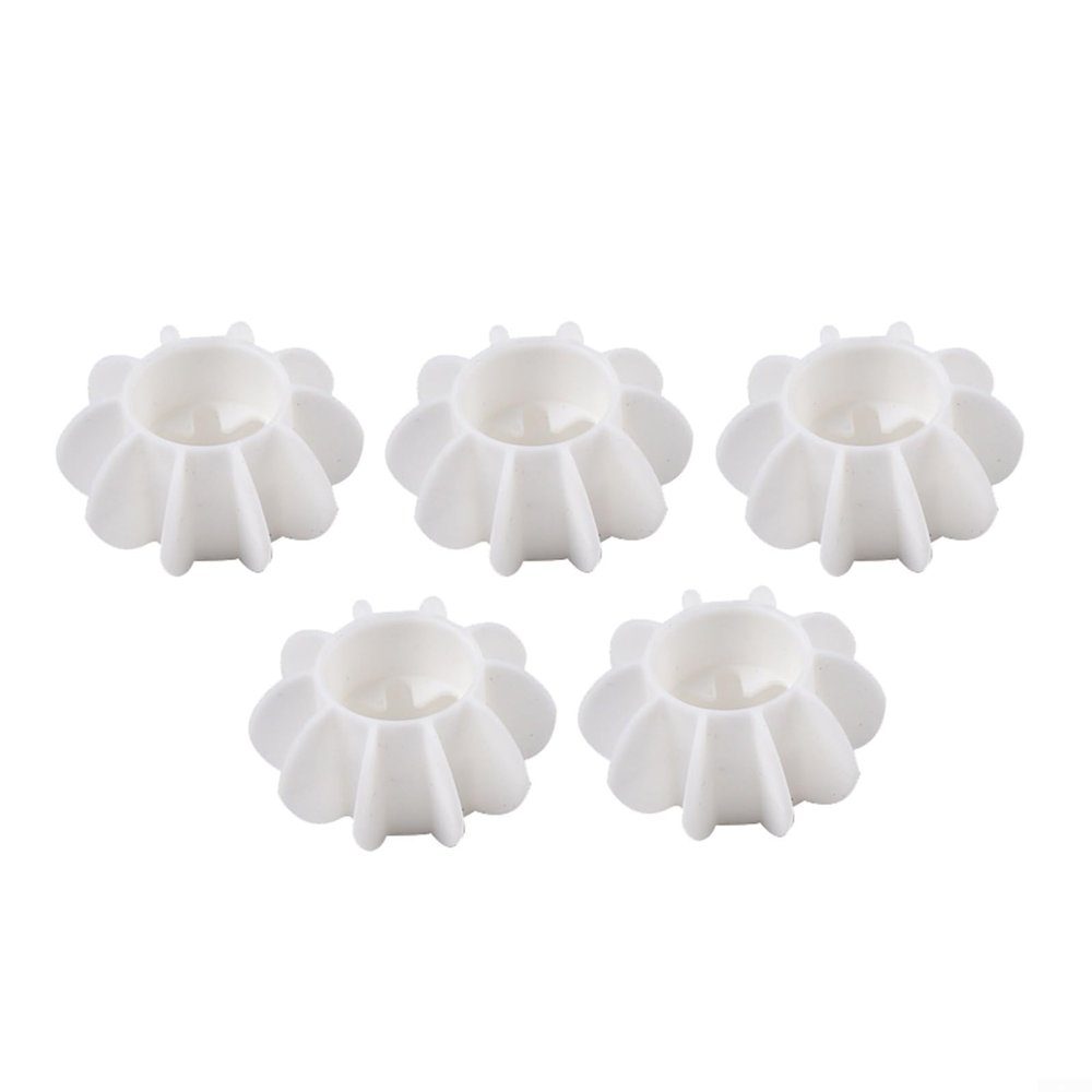 5 Silicone Laundry Balls Designed for Drum and Automatic Washing Machines to Reduce Clothes Wrinkles and Prevent Knotting During Wash (white)