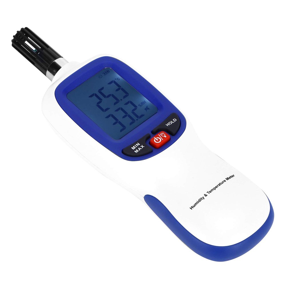 Neiyty Stylish WT83 Hygrometer Thermometer with LCD Backlight Function and Data Storage for Home Use