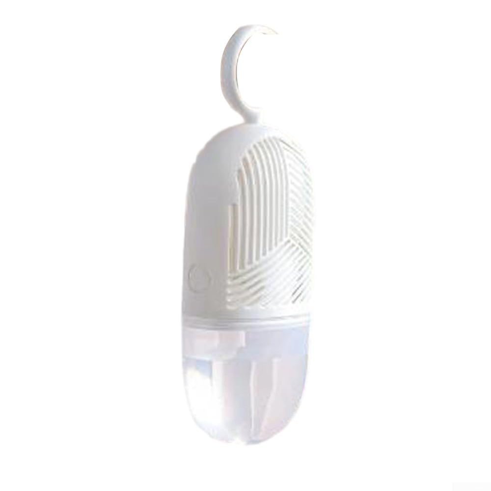 Hanging Dehumidifier Box Reusable Moisture Absorber For Wardrobe Closet Bathroom Kitchen Anti For Mold Damp Control With Transparent Reservoir White(White)