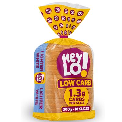 HeyLO Low Carb Lighter White Keto Bread, 1.3g Carbs,9g Protein per Slice