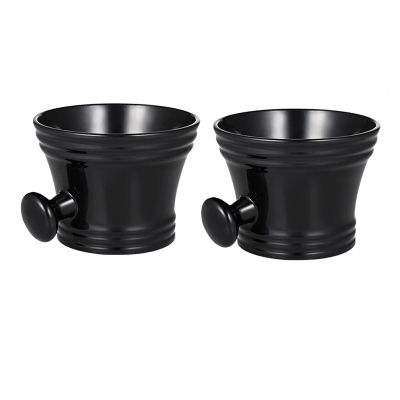 FreshCart Basics 2 Pieces Shaving Soap Bowl Shaving Mug with Handle Portable Gift Heat Insulation Wet Shaving Bowl Shaving Bowl Soap