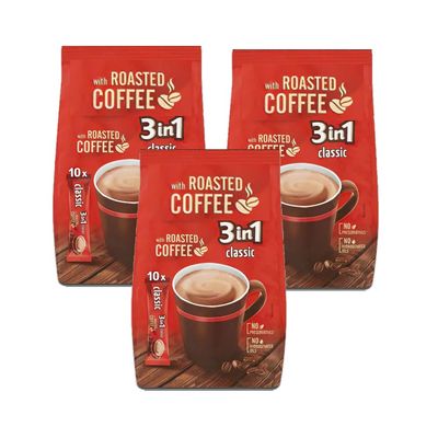 3 In 1 Classic Coffee 180g (3 Packs) - Instant Roasted Coffee