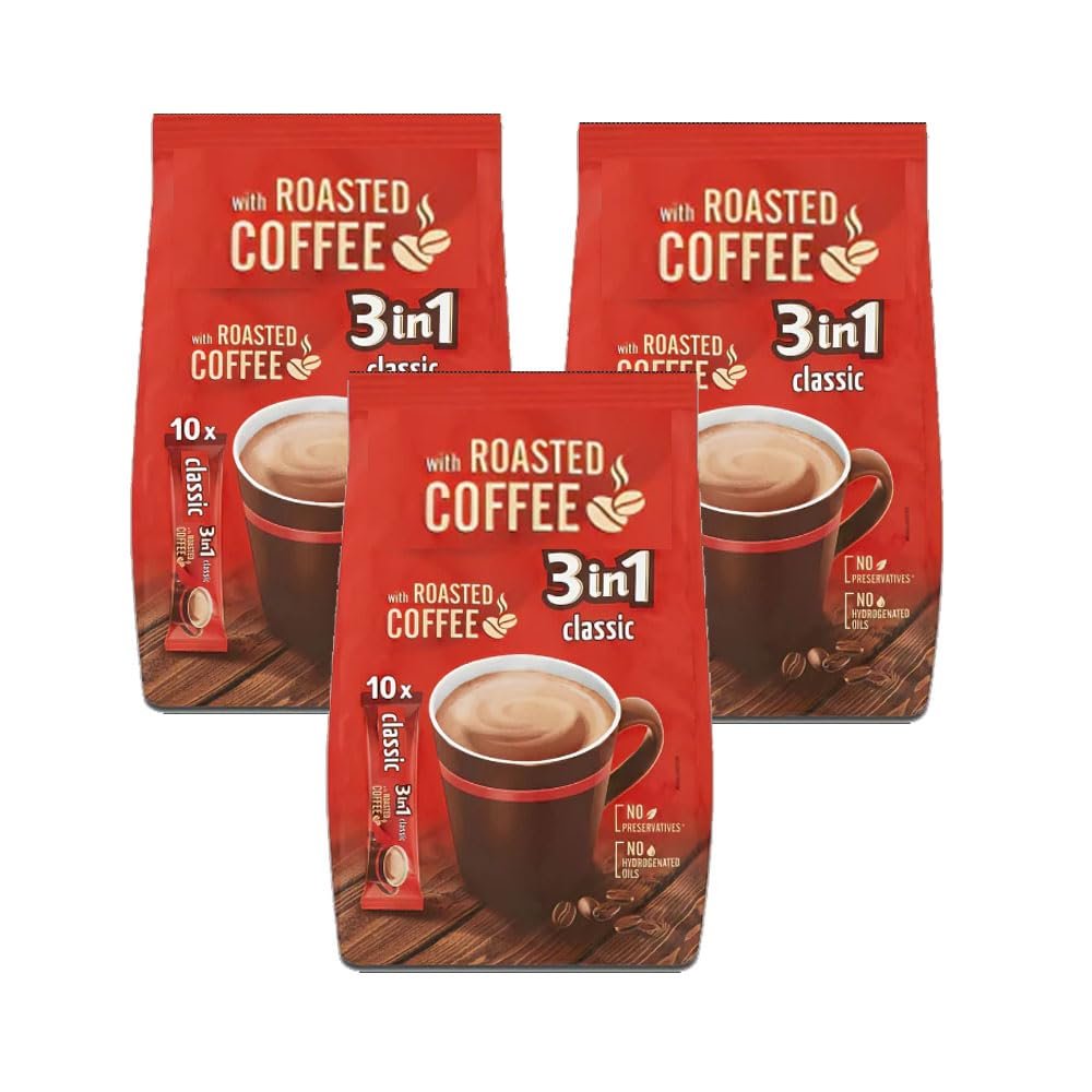 3 In 1 Classic Coffee 180g (3 Packs) - Instant Roasted Coffee