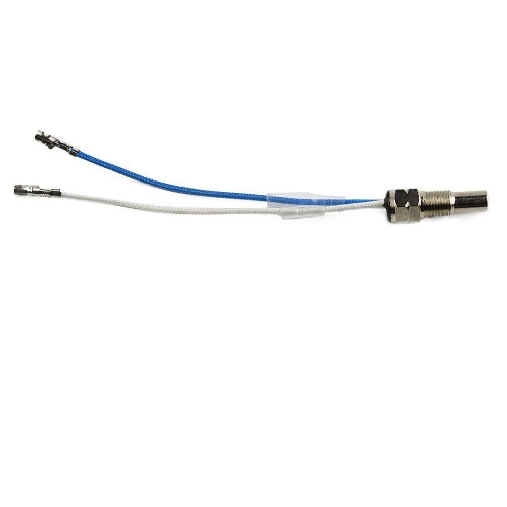 EasyByMall Oil Water Temperature Gauge Sensor Sender, 1/8 NPT Thread, 0-150C Range, 2-Wire Probe with Braided Wire Protection for Automotive Marine