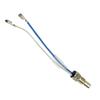 EasyByMall Oil Water Temperature Gauge Sensor Sender, 1/8 NPT Thread, 0-150C Range, 2-Wire Probe with Braided Wire Protection for Automotive Marine view 2