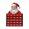 YPBEW Wooden Santa Holiday Advent Calendar Christmas Count Down Ornament Natural Wooden Home Decoration Traditional Santa Wood Calendar view 3