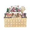 YPBEW Wood Advent Calendar Cabinet with 24 Miniature Drawers Box for Christmas Surprise Planning Christmas Decoration Cabinet with Compartments view 1