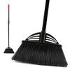 Xifando Four-Section Rod Long-Handled Broom,Heavy-Duty Broom, Angle Broom for Outdoor/IndoorBlack+Red view 1