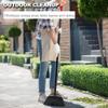 Xifando Four-Section Rod Long-Handled Broom,Heavy-Duty Broom, Angle Broom for Outdoor/IndoorBlack+Red view 3