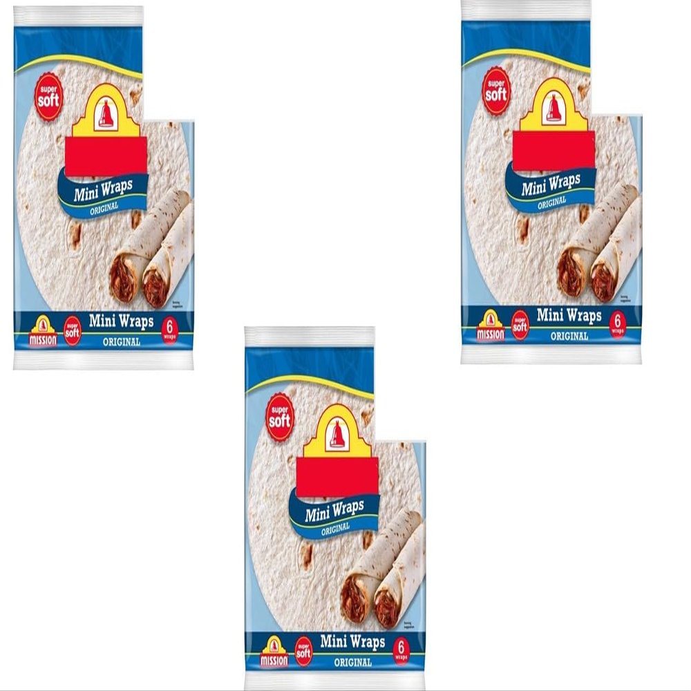 Mini Original Tortilla Wraps Pack of 3,Perfect for a wide range of recipe suggestions, from savoury fillings to sweet treats.