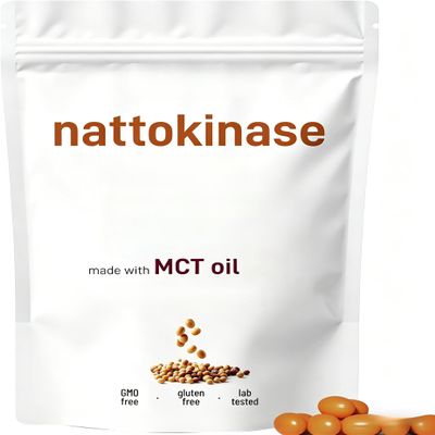 Supports Cardiovascular and Circulatory,Blood Flow -Nattokinase - Non-GMO, Gluten Free