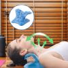 Cervical Neck Stretcher - Portable Traction Device, Ergonomic Curvature Massage Pillow, Neck Support, Stress Fatigue Reliever, Firm EVA Aligner | Relaxing eck Shoulder Support for Home view 3