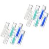 ABOOFAN 12pcs Contact Lens Plunger with Soft Rubber Tip and Storage Box, Comfortable Application and Safe Removal for Monthly and Scleral Lenses, for Office and Travel Use view 1