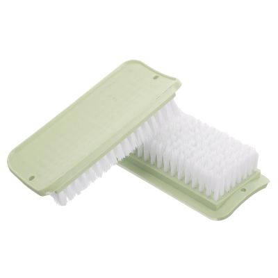 SWETRACE 2pcs Laundry Cleaning Brushes for Clothes and Shoes, Sturdy Pp Material with Comfortable Grip, Non-scratch Surface, for Home and Kitchen Use in Green