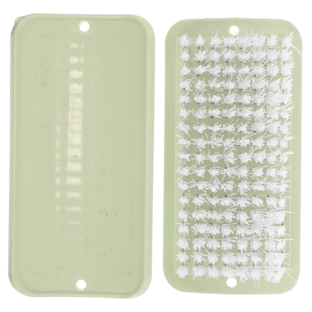 GETAJGHSD Multi-functional Cleaning Brushes in Light Green 2pcs with Pp Material and Convenient Storage Hard Shoe Scrubbing Brush for Clothes and Bathtub for Home and Kitchen Use