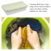 GETAJGHSD Multi-functional Cleaning Brushes in Light Green 2pcs with Pp Material and Convenient Storage Hard Shoe Scrubbing Brush for Clothes and Bathtub for Home and Kitchen Use view 3