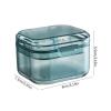 False Teeth Container - Denture Cleaning Case with Strainer, Portable Denture Bath Box, Hygienic Storage Organizer for Retainers, Mouthguards and Dentures | Convenient Night and Travel Care view 2