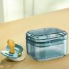 False Teeth Container - Denture Cleaning Case with Strainer, Portable Denture Bath Box, Hygienic Storage Organizer for Retainers, Mouthguards and Dentures | Convenient Night and Travel Care view 4
