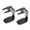 2pcs Plastic Razor and Shaving Brush Stand for Organizing Grooming Tools on Bathroom Countertop, Black Sleek Contemporary Design, Easy to Clean Shaving Tool Holder view 1