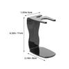 2pcs Plastic Razor and Shaving Brush Stand for Organizing Grooming Tools on Bathroom Countertop, Black Sleek Contemporary Design, Easy to Clean Shaving Tool Holder view 2