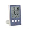 Rackumic Indoor And Electronic Thermometer And Hygrometer With Probe For Accurate Fish Tank Temperature Measurement Plastic Material 7.5x5.5x1.5cm Measures -50 To 70C And 10 To 99% RH White view 2