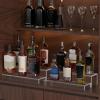 Alanmoship 2-Pack Acrylic Wine Rack 2 Tier Display Stand for Liquor Bottles Whiskey Cake Perfume Bar Shelf Organizer Clear Transparent Home Decor view 4