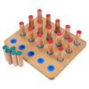 CHILDWEET Wooden Hand Rehabilitation Pegboard for Finger Strengthening and Hand-eye Coordination Multiple Peg Options, Fine Motor Skills Training Equipment for Hospitals and Rehabilitation view 1