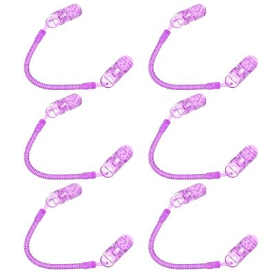 Alasum 6pcs Purple Hat Strap Clips Hat Keeper Strap Clips with PC Material for Outdoor Sports and Cycling Easy to Carry to Protect from Wind and Sand