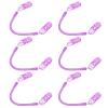 Alasum 6pcs Purple Hat Strap Clips Hat Keeper Strap Clips with PC Material for Outdoor Sports and Cycling Easy to Carry to Protect from Wind and Sand view 1