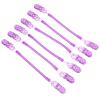 Ipetboom 6pcs Windproof Hat Strap Fastener Clips with Spring Chain for Neck, PC Material Hat Wind Resistant Clips for Outdoor Activities and Hiking, Purple Innovative DIY Design view 1
