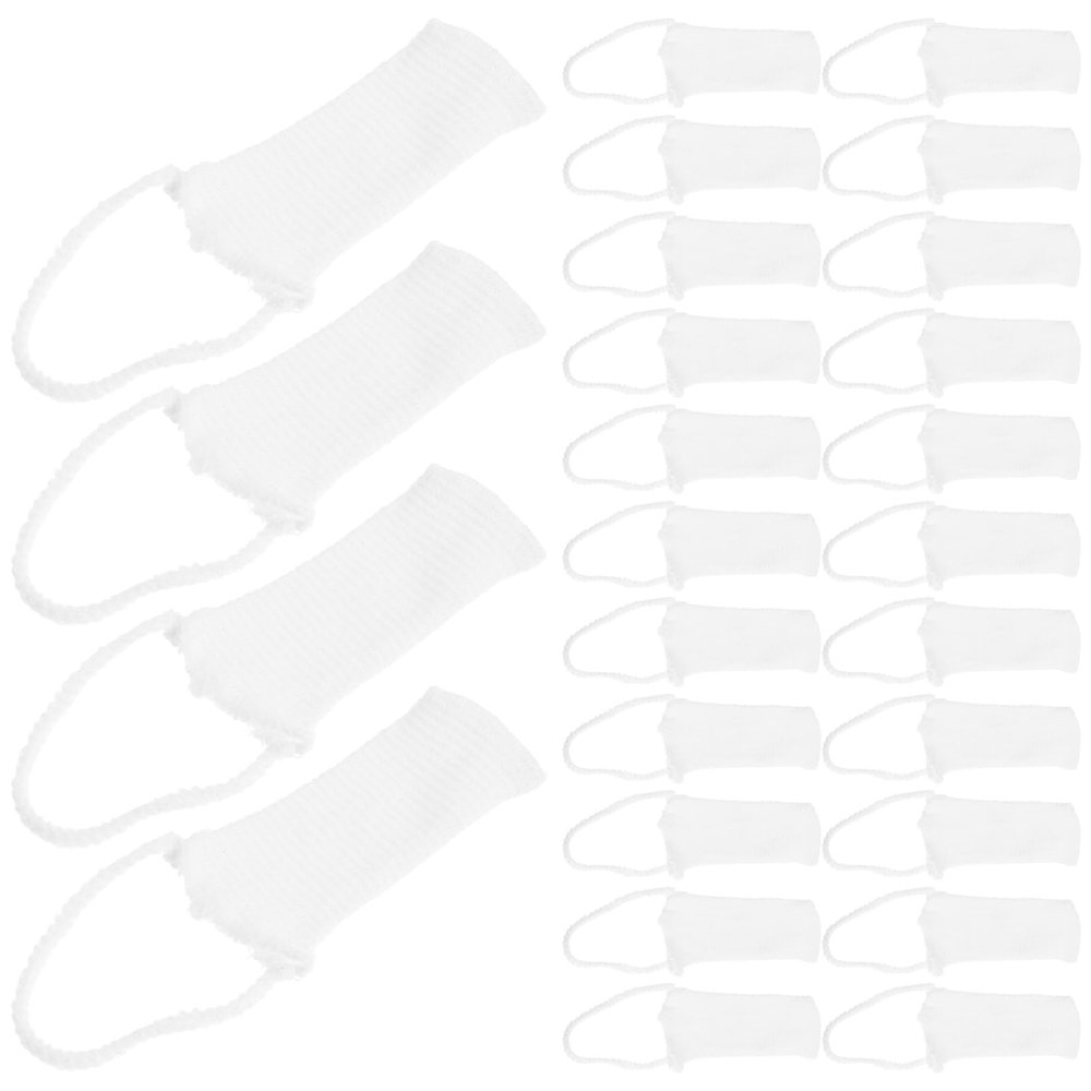 PAMINGONO Elastic Mesh Cotton Bandage Cap for Outdoor Sports 50pcs White Cotton Material with Efficient Wound and Easy Single-Handed Application for Adults and Home Kits