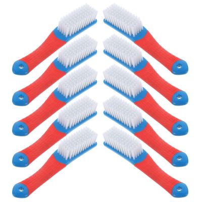 HORIALENCE Shoe Cleaning Brushes 10pcs Effective Dirt Removal and Comfortable Abs Grip with Soft Nylon Bristles and Gap Cleaning Sneaker Brush Set for Household Use