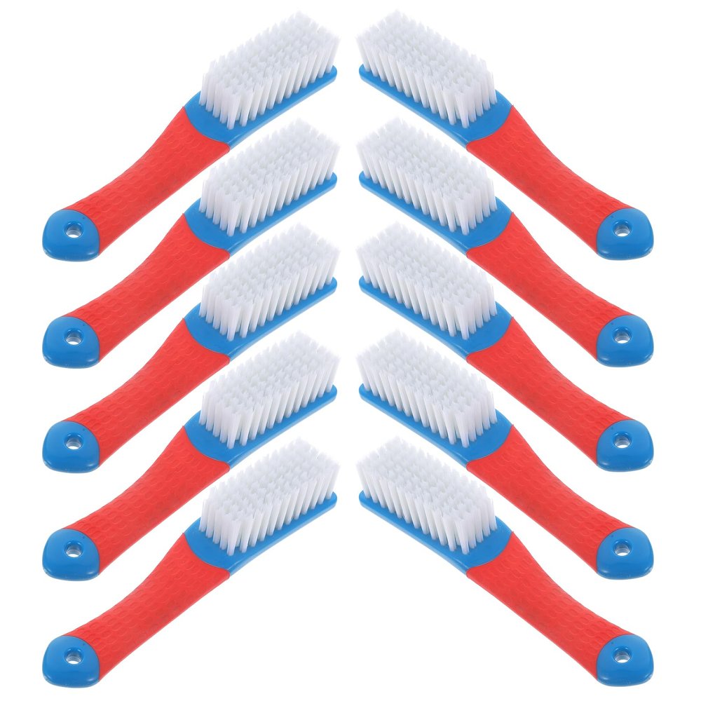 HORIALENCE Shoe Cleaning Brushes 10pcs Effective Dirt Removal and Comfortable Abs Grip with Soft Nylon Bristles and Gap Cleaning Sneaker Brush Set for Household Use