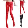Generisch 2026 Women's Faux Leather Zipper Bodysuit with Tight Trousers for Nightclubs, Dance and Pole Dance Outfits, black, L view 4