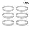 Tart Rings Set 6pcs Stainless Steel for Tarts Pastries Pies Crusts with Reliable High Temp Performance (13cm) view 2