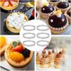 Tart Rings Set 6pcs Stainless Steel for Tarts Pastries Pies Crusts with Reliable High Temp Performance (13cm) view 3